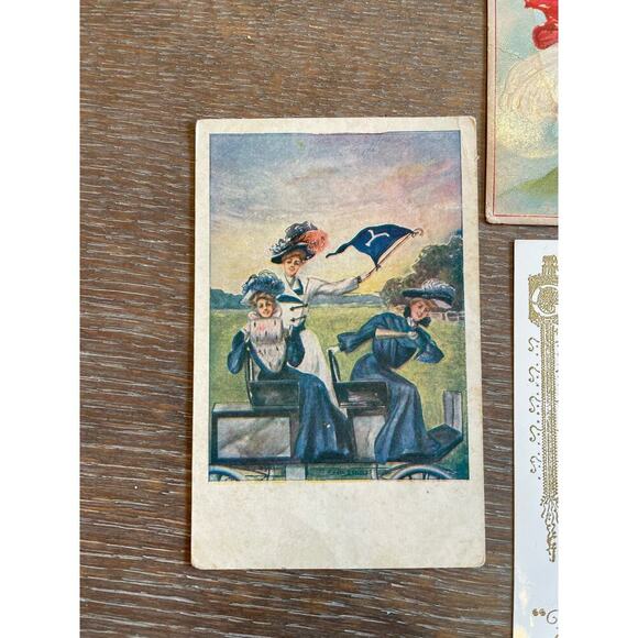 Vintage Lot of 5 Collectible Greeting Cards / Post Cards 1900s - Picture 3 of 5
